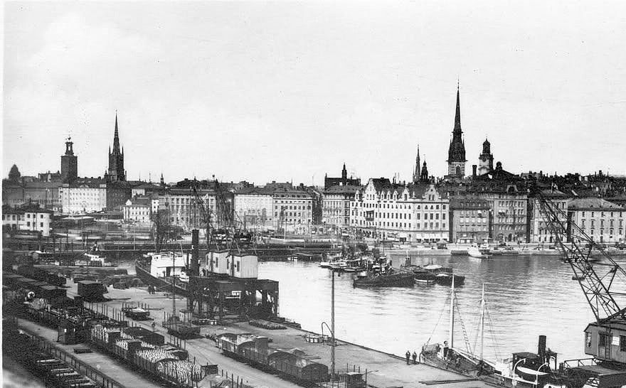 Ett fotografi runt 1920. Här utspelades mycket som inspirerade både Sigrid och  Isaac,