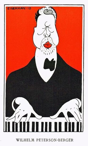 Karikatyr av Einar Nerman 1919.