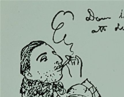 Isaac Grünewald med sonen Iván och målarkamraterna Einar Jolin och Leander Engström (av Arvid Fougstedt).