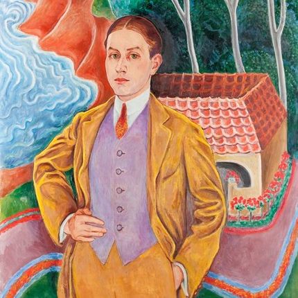 Rolf De Maré porträtterad av vännen Nils Dardel (beskuren).