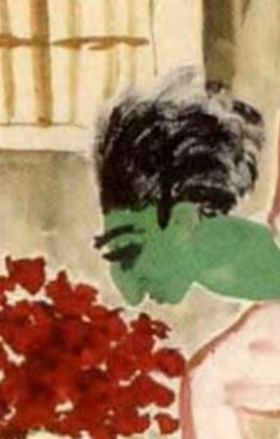 Självporträtt i kedjor.