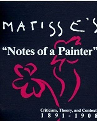 På hösten 1908 gav Matisse ut Notes d´un peintre (En konstnärs anteckningar).  Matisse  var  noga  med att var en skulle utvecklas enligt sina egna intentioner, men i den här skriften fanns nog ett och annat  som var tillämpbart i hans undervisning.